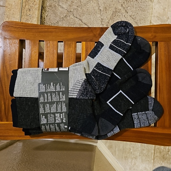 NWT 4-Pack Men's Multi-color Merino Wool Blend Cushioned Socks with Arch Support - Picture 9 of 13